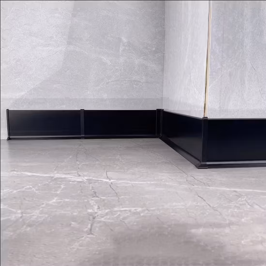 Aluminium Profile Baseboard for Interior Trim in Building Materials with Anodizing Colour